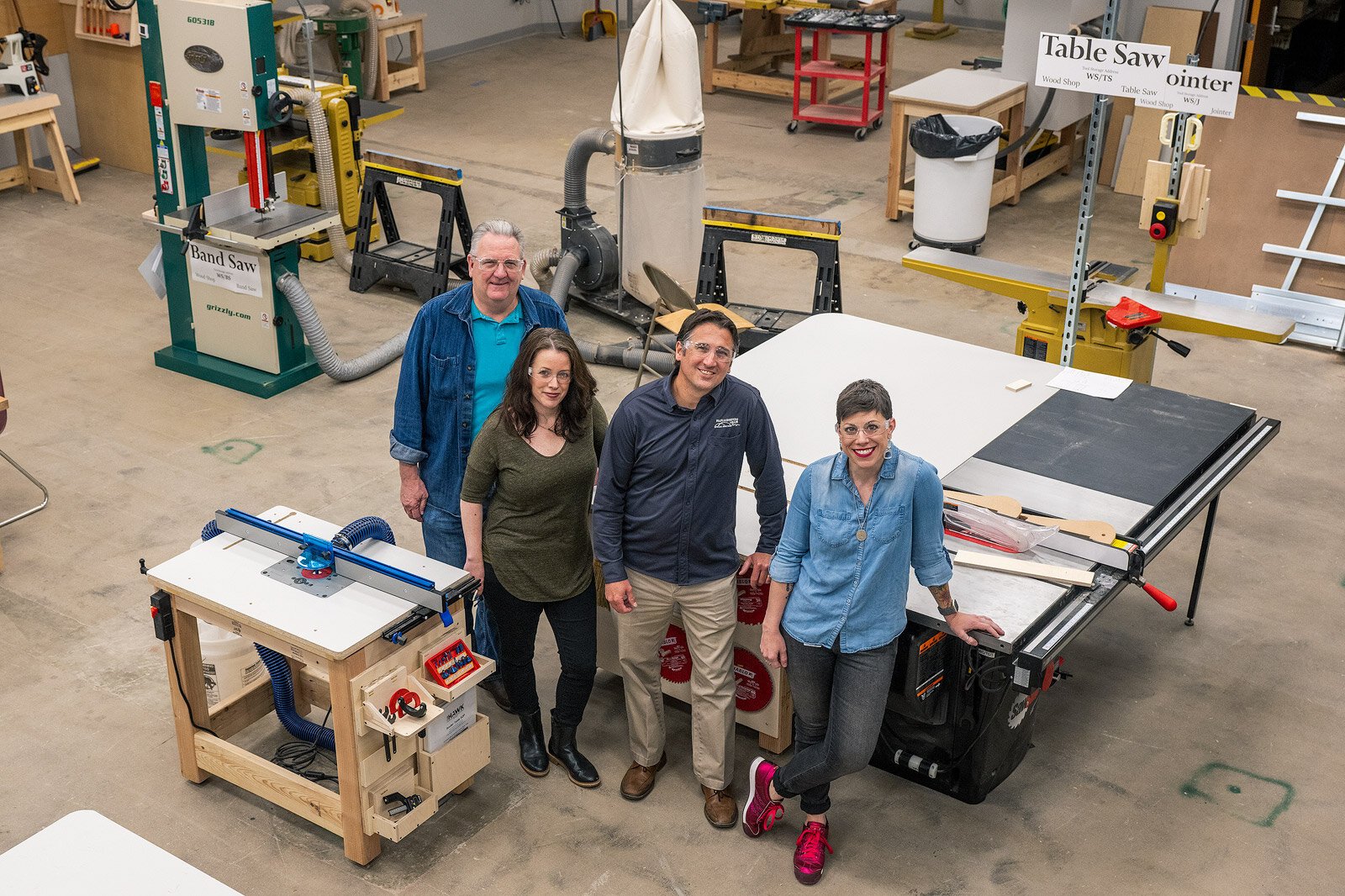 The HAWK Makerspace Woodshop.