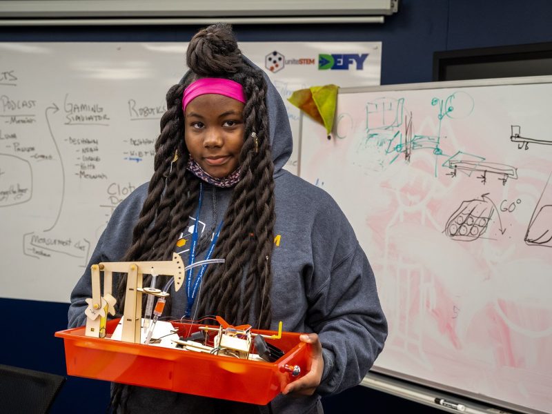 UniteSTEM student Brooklynn Peterson.