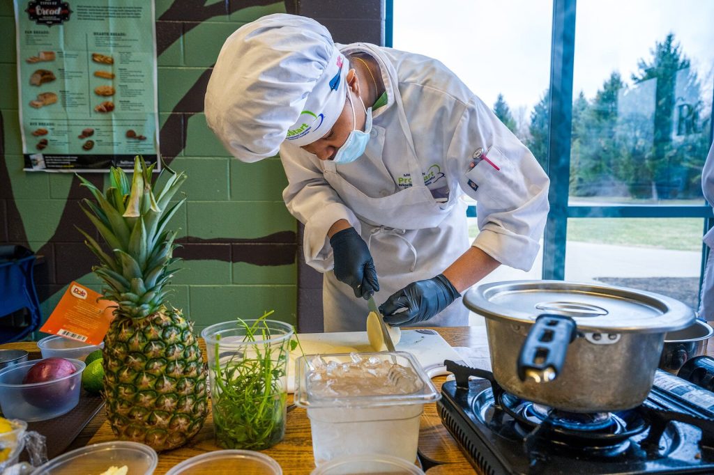 RCTC culinary arts program student Shamiyah Payne.