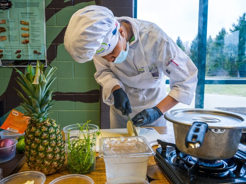 RCTC culinary arts program student Shamiyah Payne.