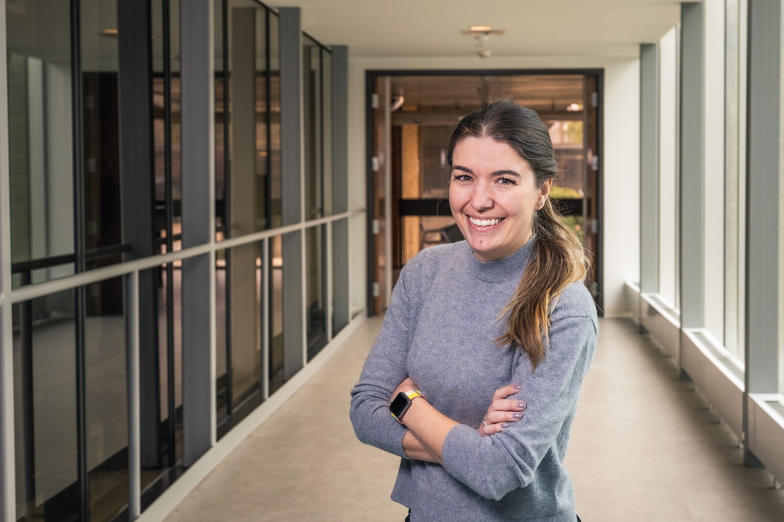 Ann Arbor planning commission member Lisa Sauvé at U of M's Taubman College of Architecture + Urban Planning.