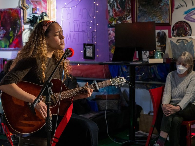 The University Musical Society presenting a Parable of the Sower Party & Open Mic at NOW Studios.