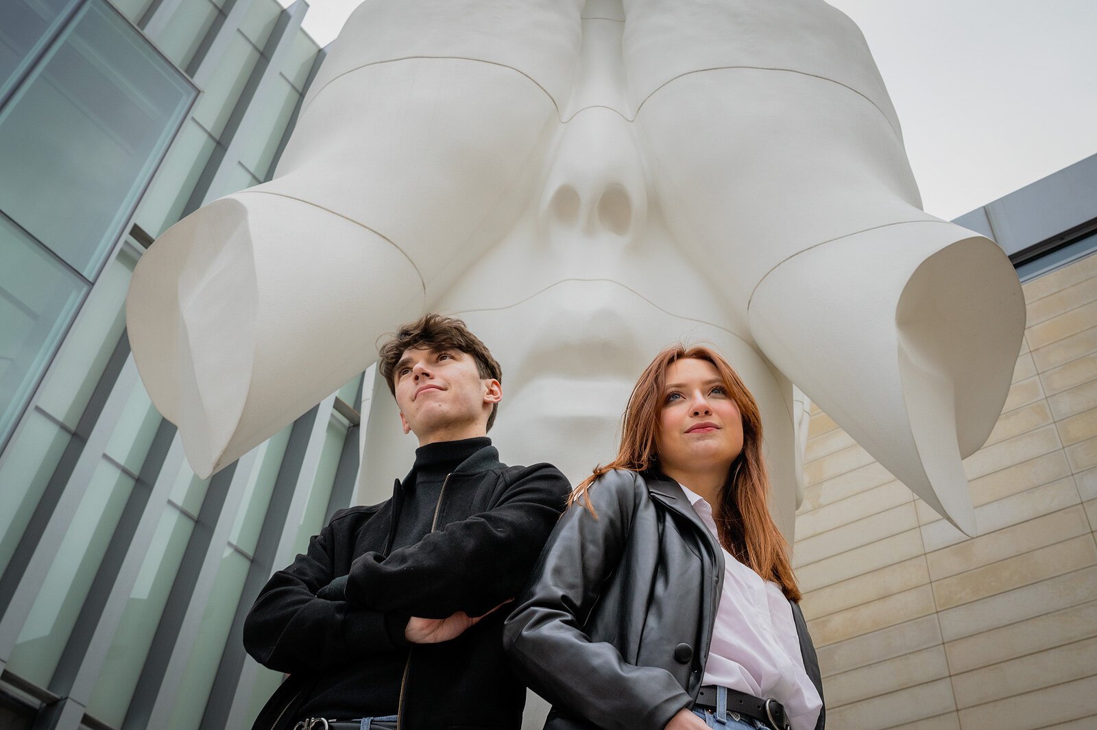 Northern Town Parodies' Jack Doyle and Nina Groll.