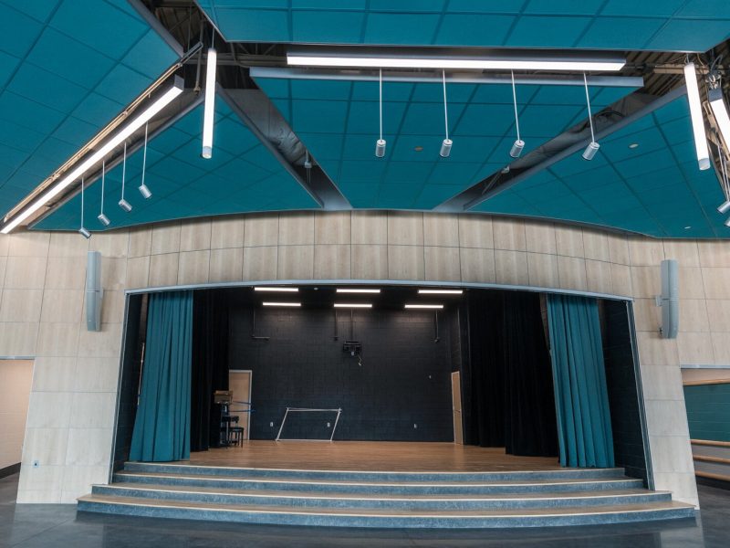 The new accessible auditorium at High Point School.