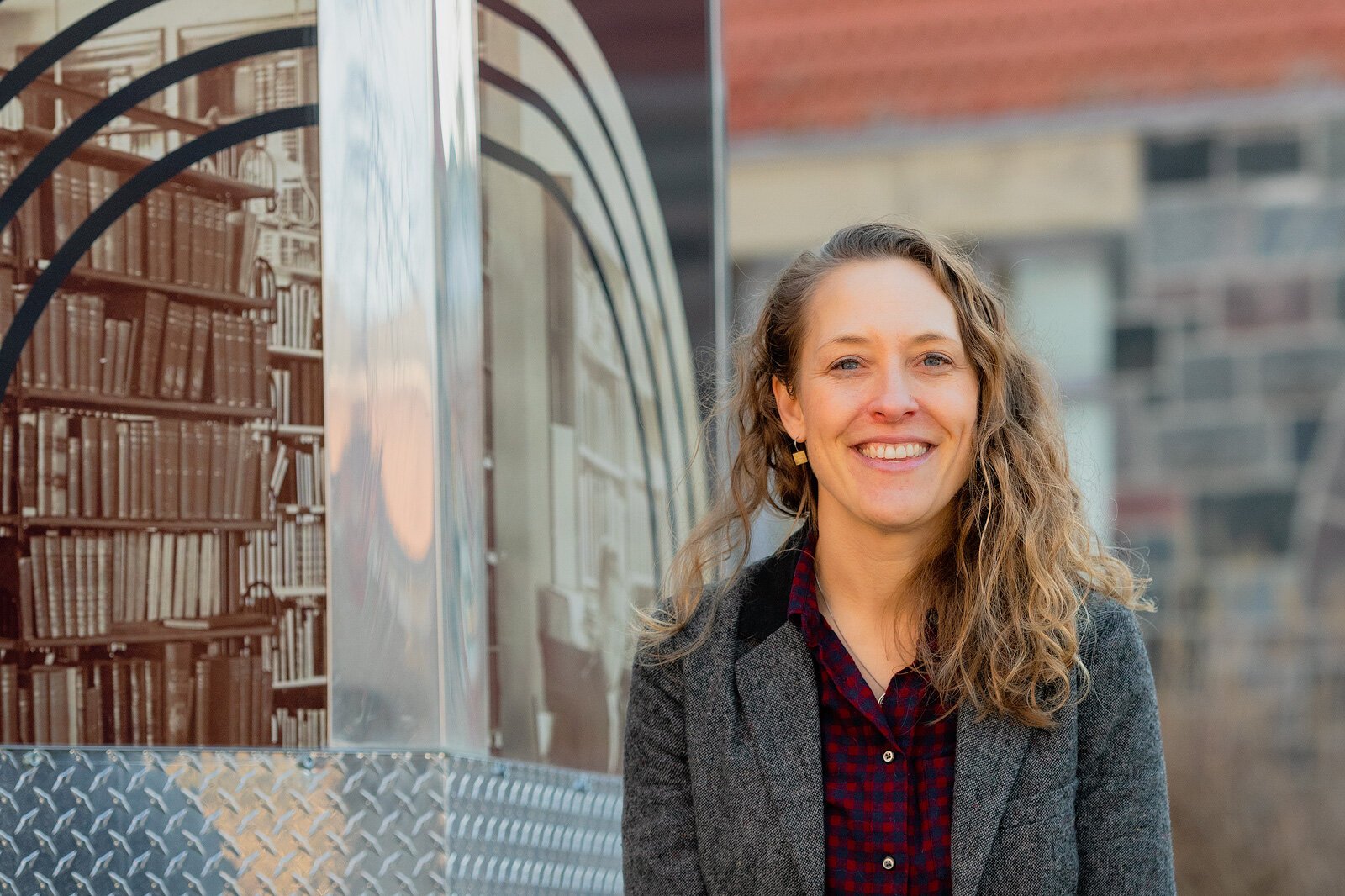 EMU university archivist Alexis Braun Marks.