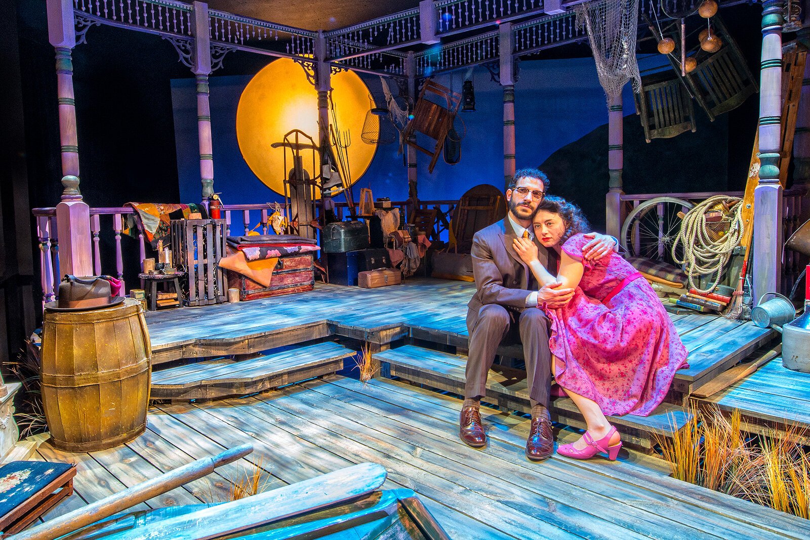 Rob Najarian and Aphrodite Nikolovski in Talley's Folly at The Purple Rose Theatre Company.