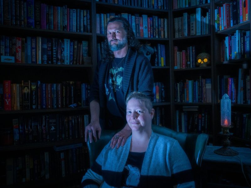 Greg Pizzino and Crysta Coburn in their Ypsilanti home.