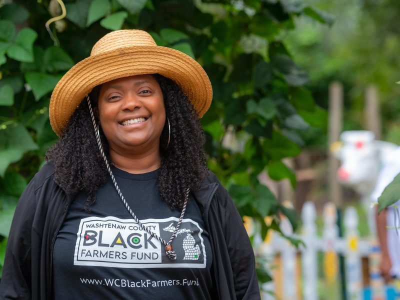 Washtenaw County Black Farmers Fund coalition leader Keesa Johnson.