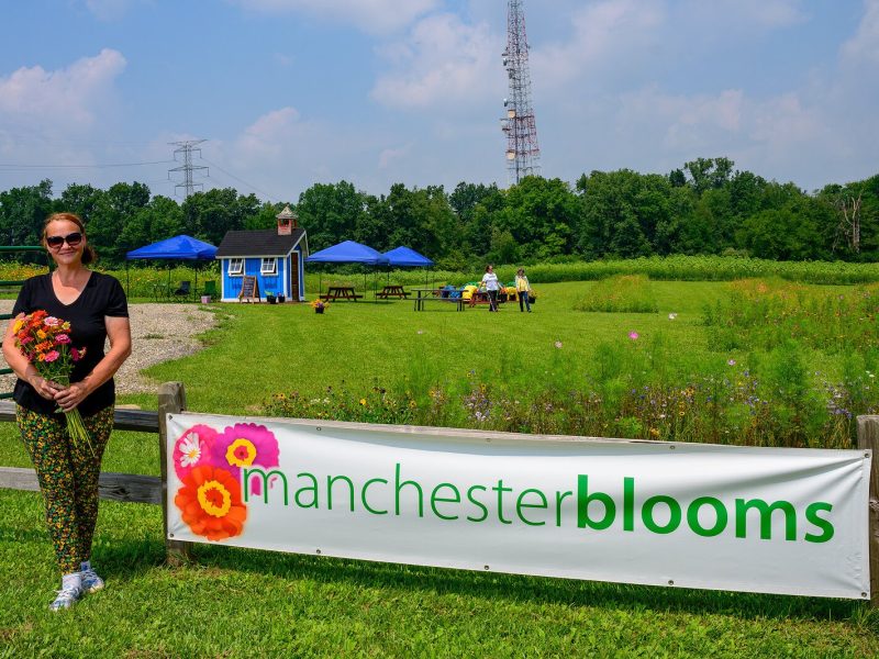 Amy Pyle at Manchester Blooms.