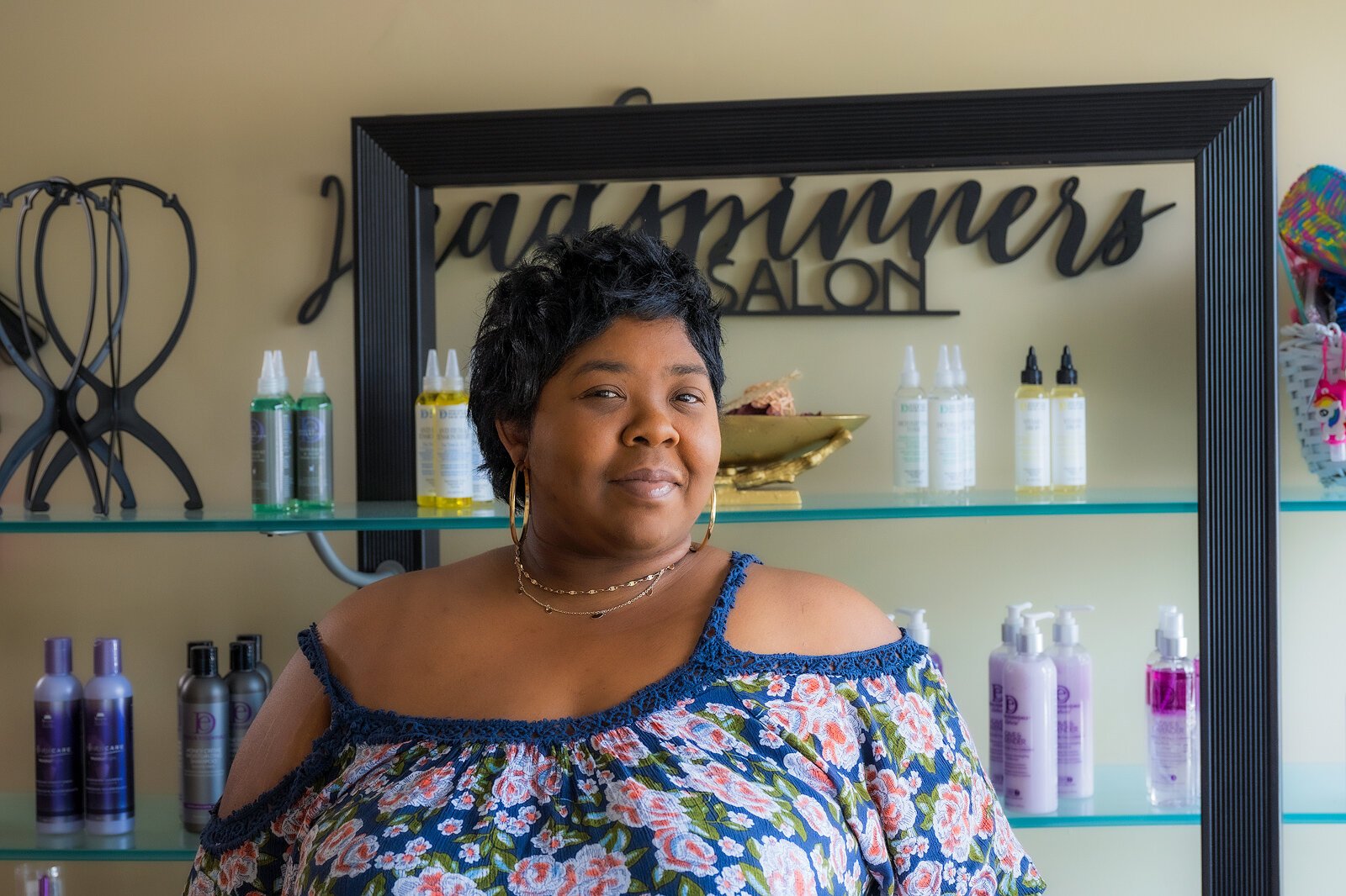 Headspinners Salon owner DaSharra Smith.