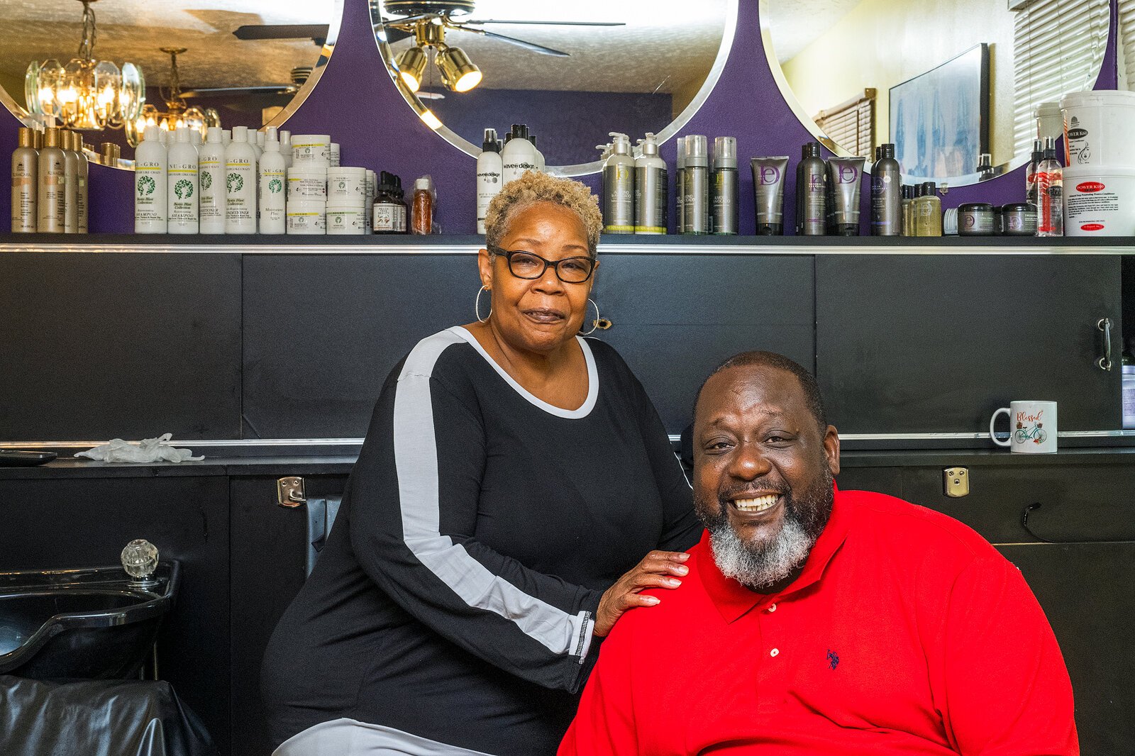 Rosaline Meeks and her son Maurice Mobley.