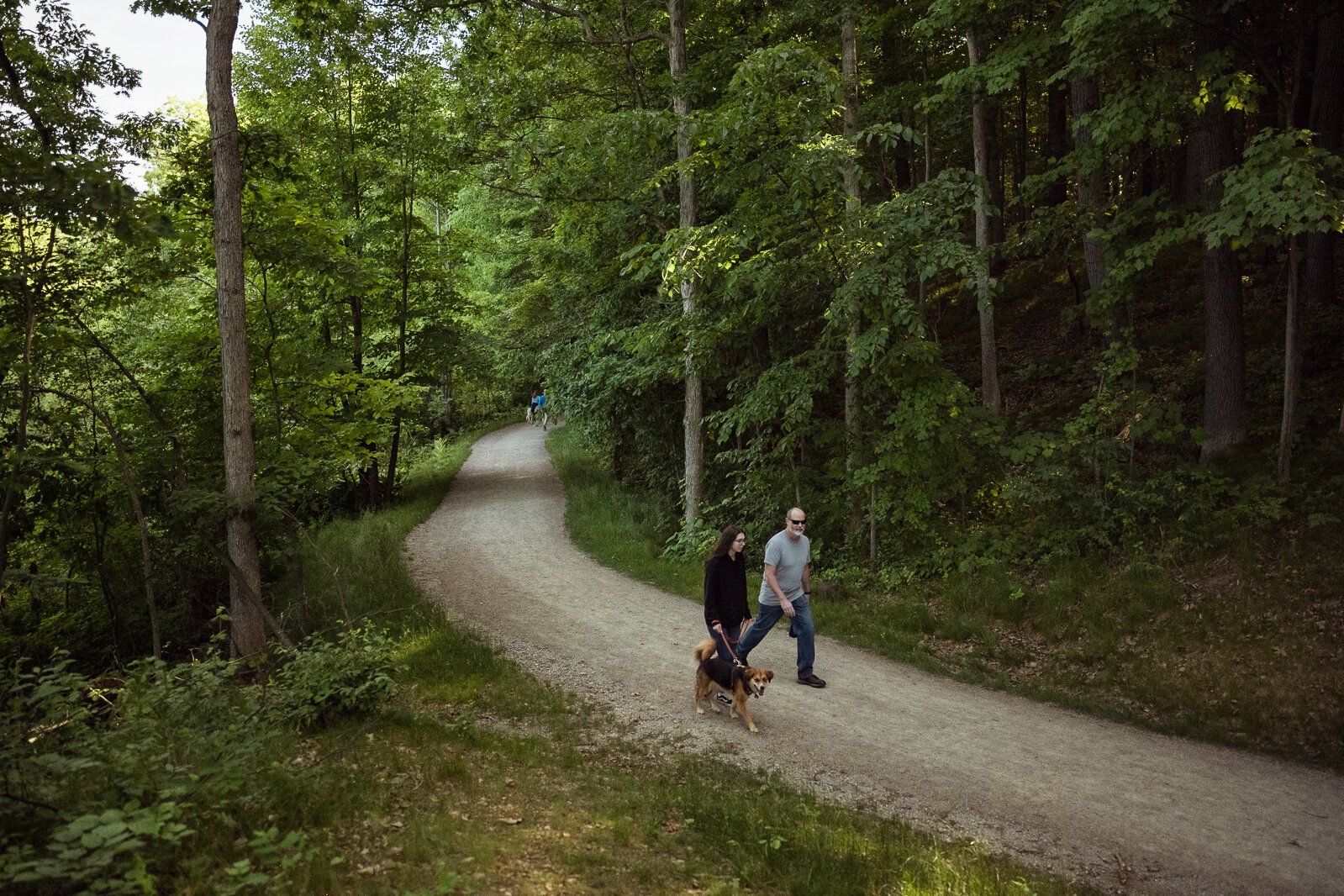 Hikers at Independence Oaks.