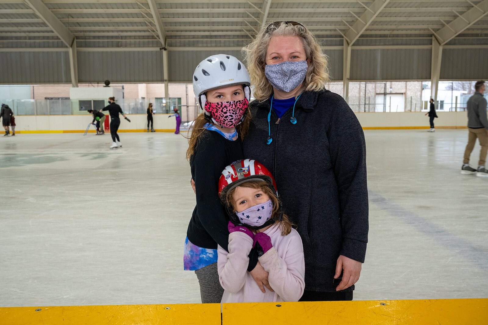 Ice skating at Buhr Park Outdoor Ice Arena.