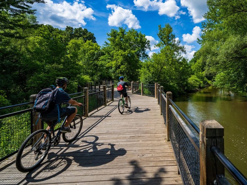 The B2B Trail between Dexter and Hudson Mills Metropark.