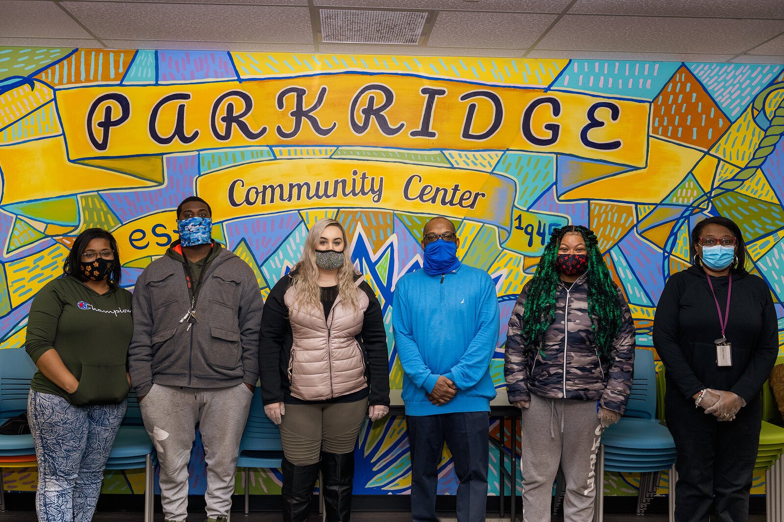 YCS employees celebrate the opening of the Parkridge Community Center Learning Lab.