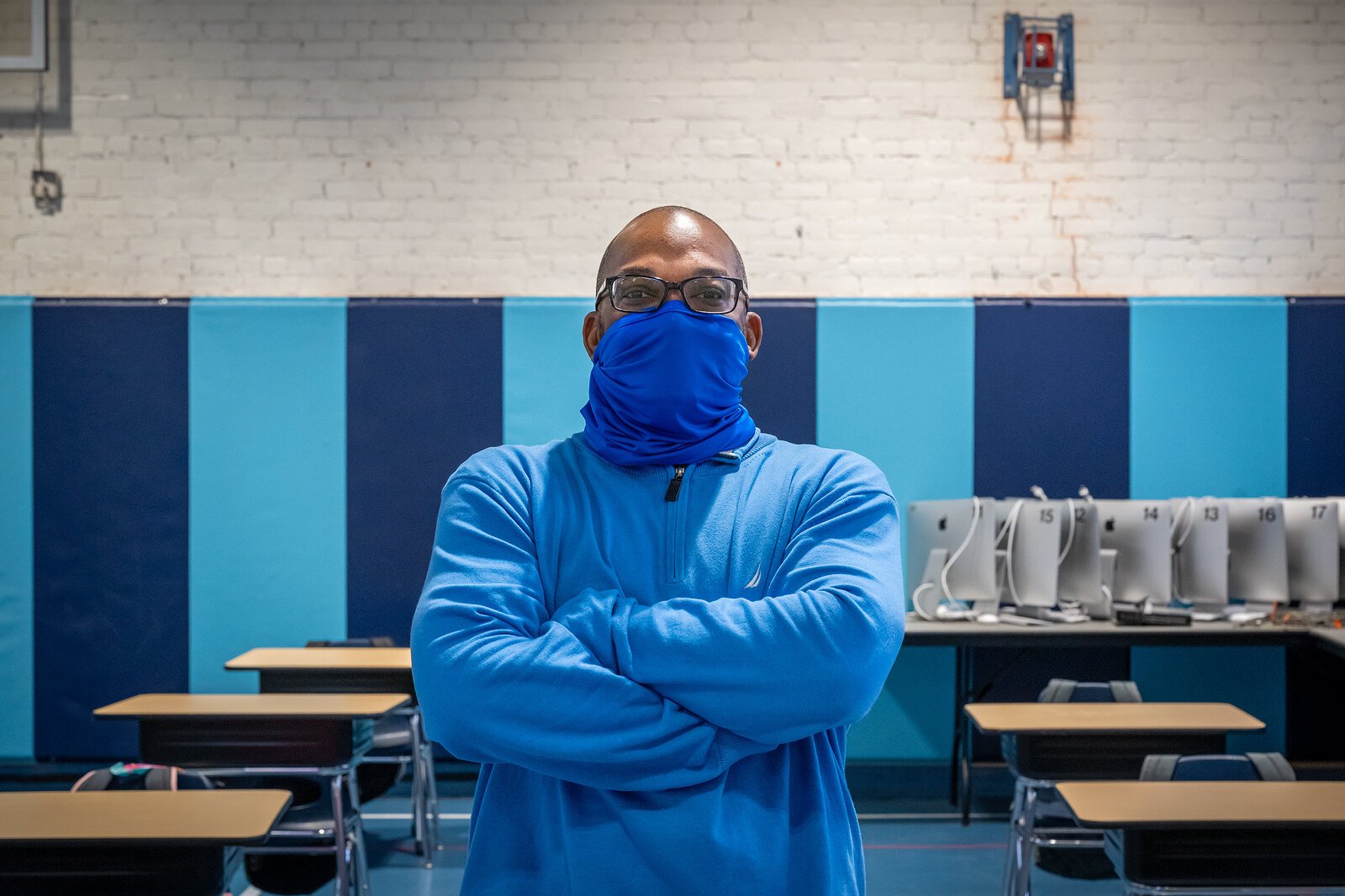 Site coordinator Dwayne Hunter at the Parkridge Community Center Learning Lab.