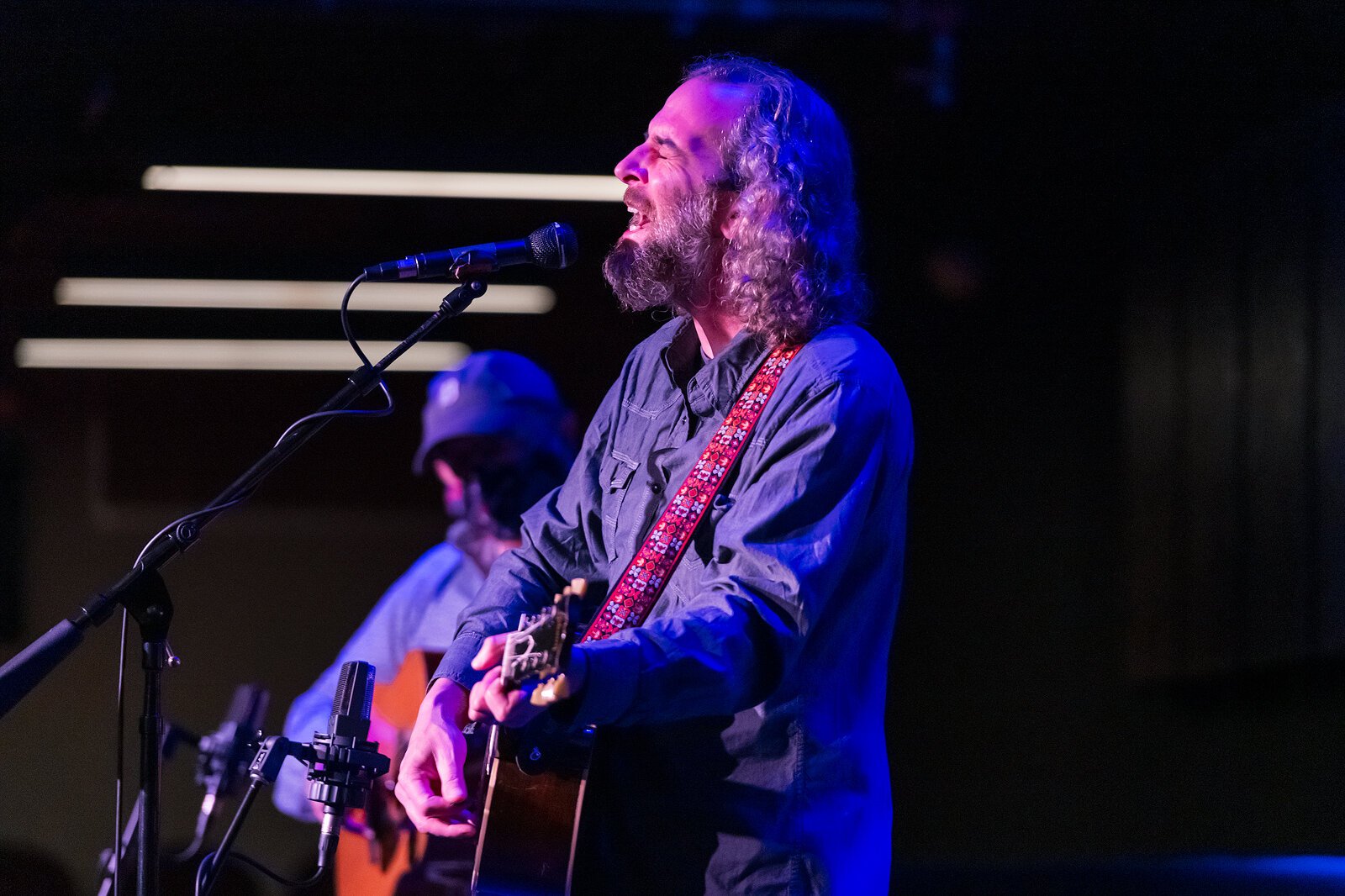 Dave Keeney and Chris Buhalis do a livestream performance at the Ark.