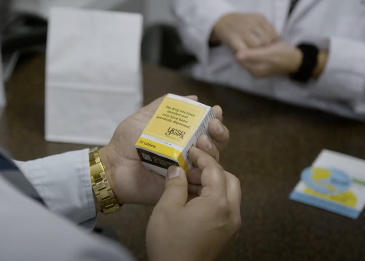 Pharmacists handle cancer medications at the cancer drug repository at the Trinity Health Reichert Medical Center in Superior Township.