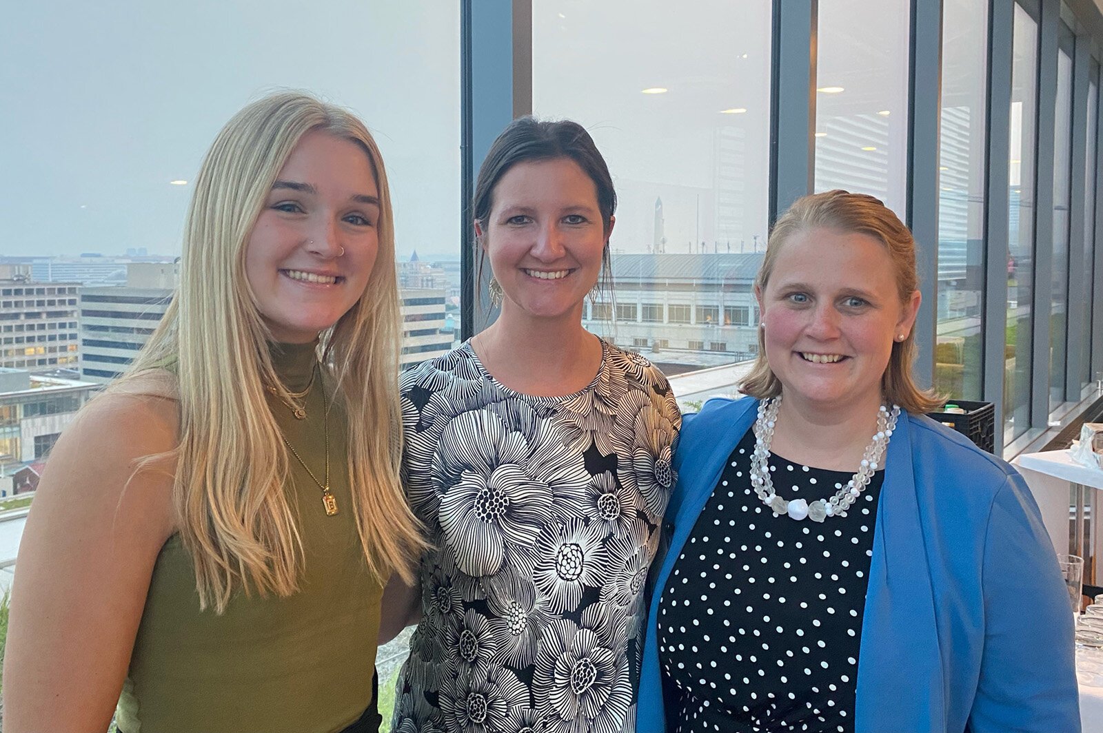 The Michigan Farmers Market Association's produce prescription team: Produce Prescription Manager Bella Pagogna, Programs Director Ashley Wenger, and Executive Director Amanda Shreve.