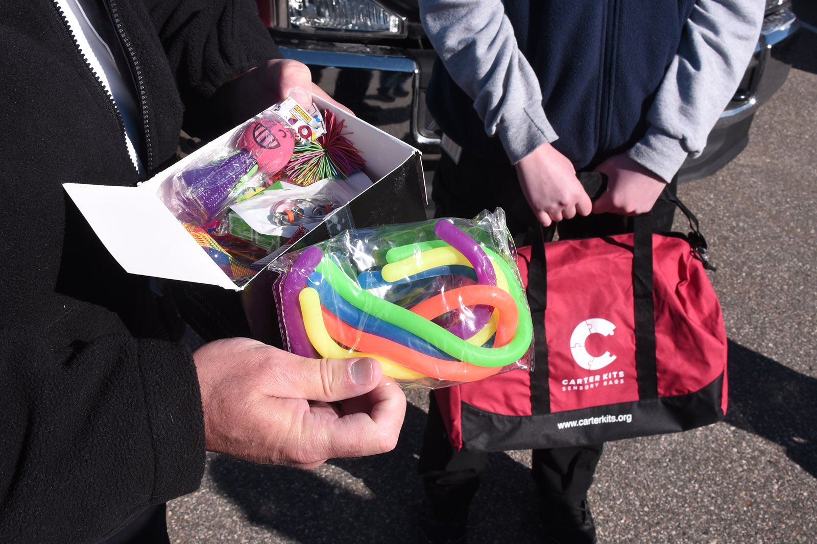 Carter Kit items relieve stress and keep a patient busy.