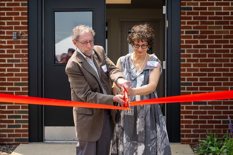 A ribbon cutting for the new Shalom Commercial Kitchen.