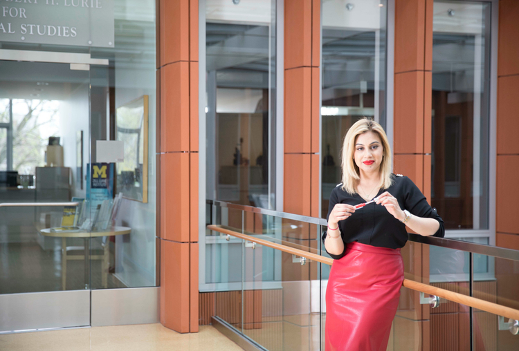 SAHI Cosmetics founder Sheleen Sahi at Ross School of Business.