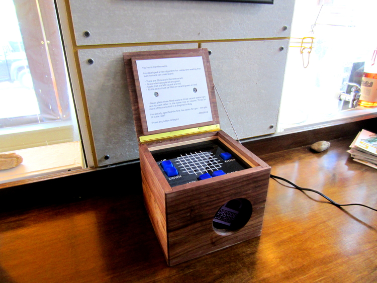 Decode Detroit clue at the Lunch Room.