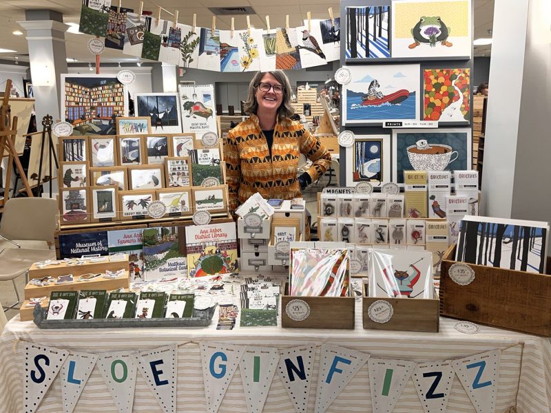 A vendor at last year's Holiday Art Fair at Riverside Arts Center in Ypsilanti.