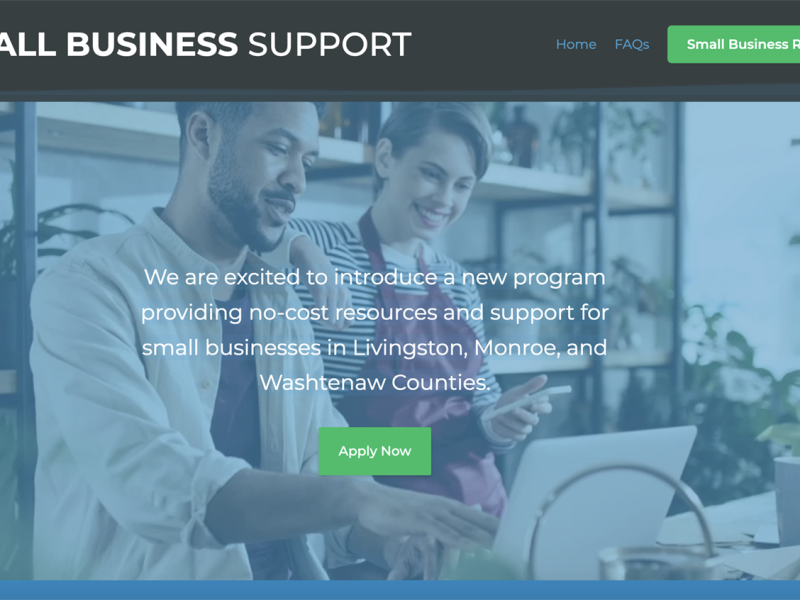 The Small Business Support website.