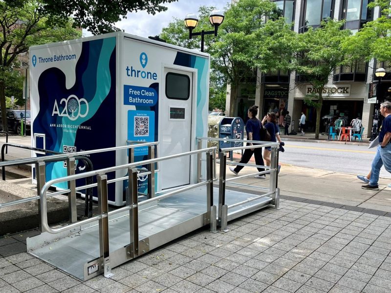 A Throne Labs public bathroom in downtown Ann Arbor.