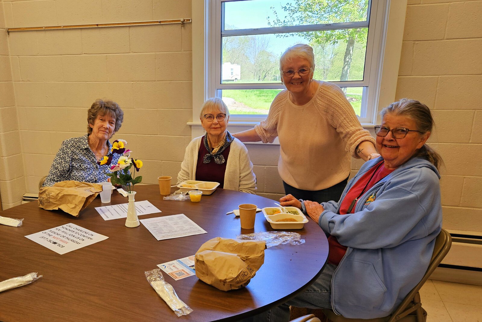 Participants at Manchester's new senior café.