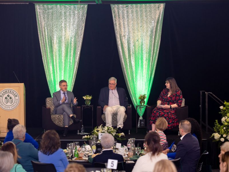 The President’s Leadership Recognition Luncheon at Washtenaw Community College, where the 2024-2026 Economic Outlook for Washtenaw County report was revealed.