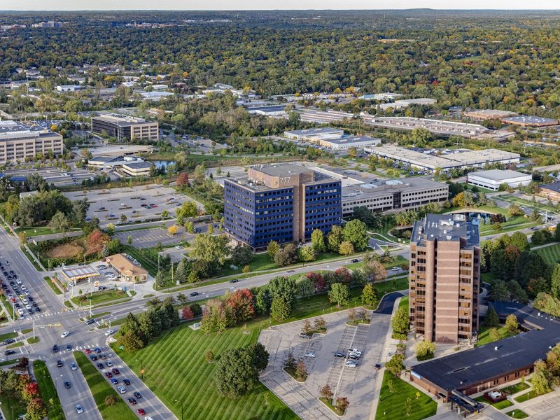 The intersection of State Street and Eisenhower Parkway, where the Arbor South development will be located.