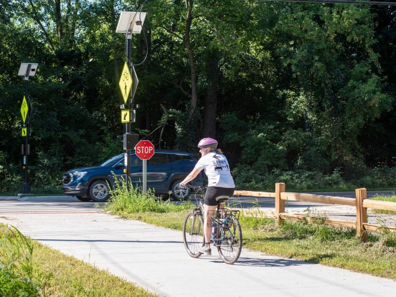 A new segment of the Border to Border Trail in Chelsea.