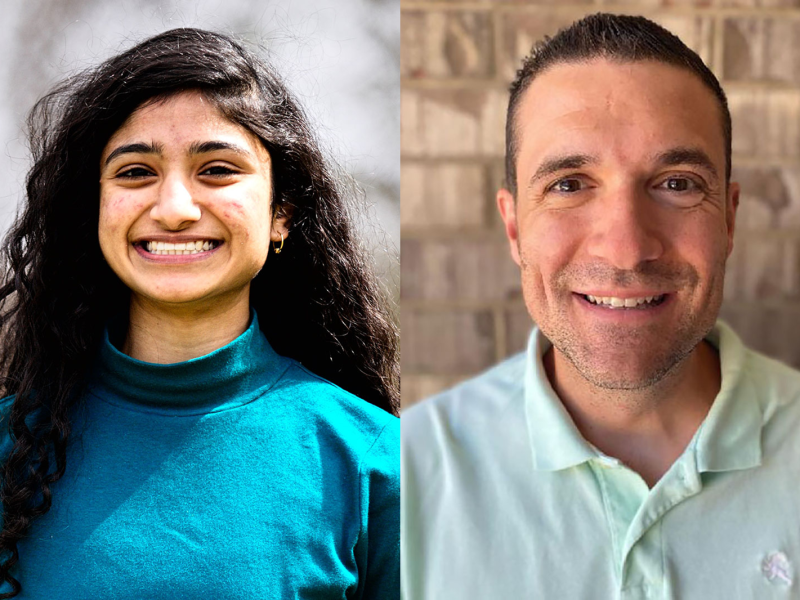 Dyuthi Aryasomayajula and Daniel Giddings.