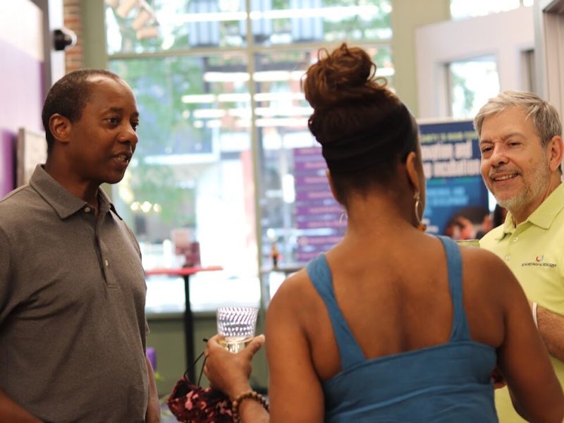 Attendees at a 9th Hour event.