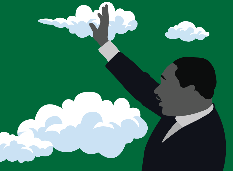 Promotional art for EMU's "Remembering the Dream" events.