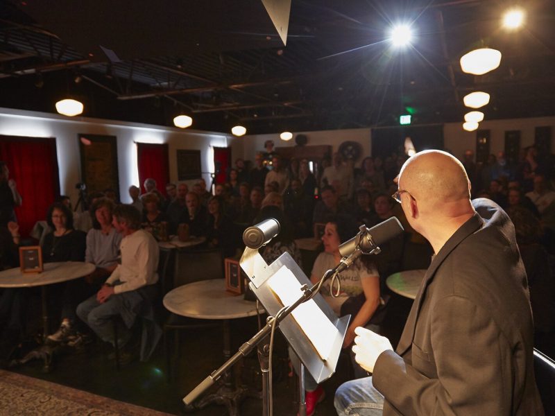 An event at the Leon Loft, which will host the upcoming P.S. Words Matter poetry slam.