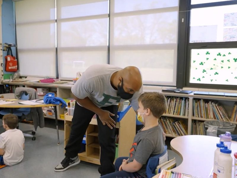 Parapro and Ypsilanti resident Justin Harper is participating in a new program to gain his teaching certificate.