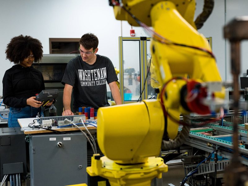 Washtenaw Community College's Robotics Lab.