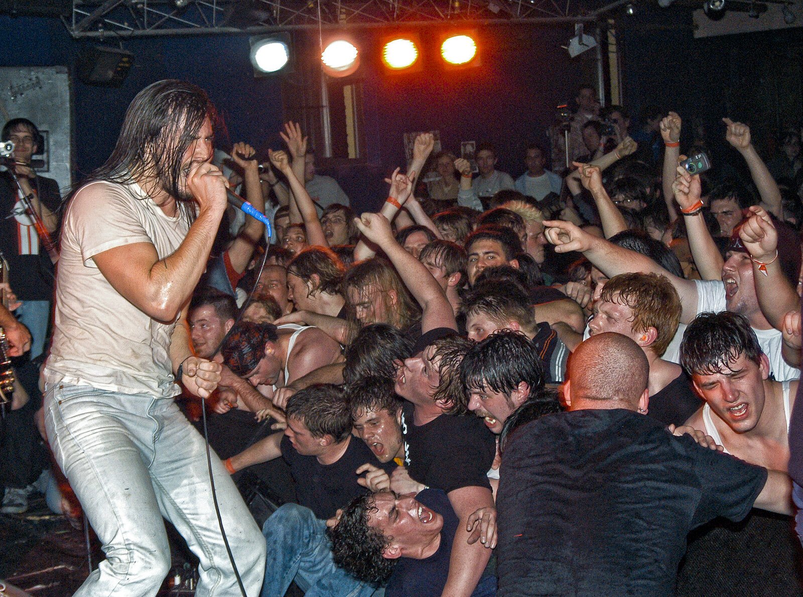 Andrew WK at the Magic Stick in Detroit, photographed by Doug Coombe.