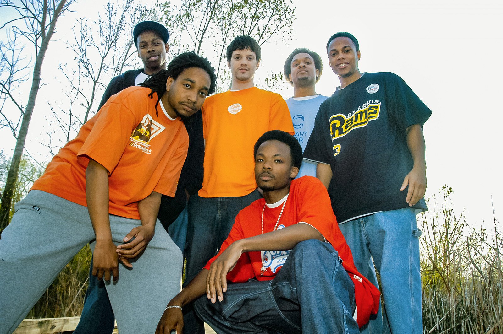 Ann Arbor hip-hop collective Athletic Mic League at Parker Mill Park in Ann Arbor Township, photographed by Doug Coombe.