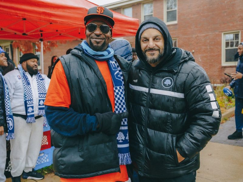Bilal Saeed (right) with Billy Cisco of Supreme Felons.