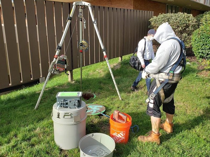 Special equipment is installed on EMU's campus to test for COVID-19 and other infectious diseases.