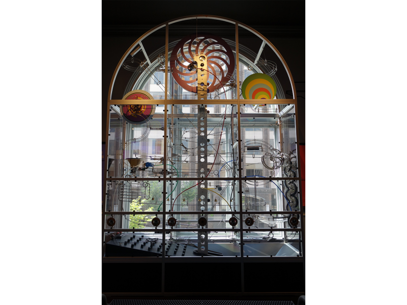 The Window Ball Maze exhibit at STEAM PARK.