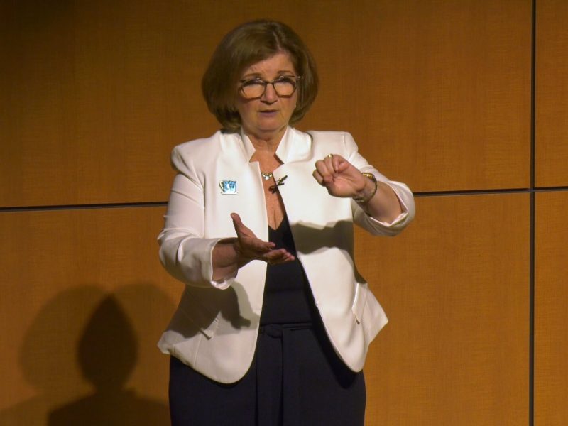 Breeda Miller, artistic director of Big Hearted Stories, at last year's event.