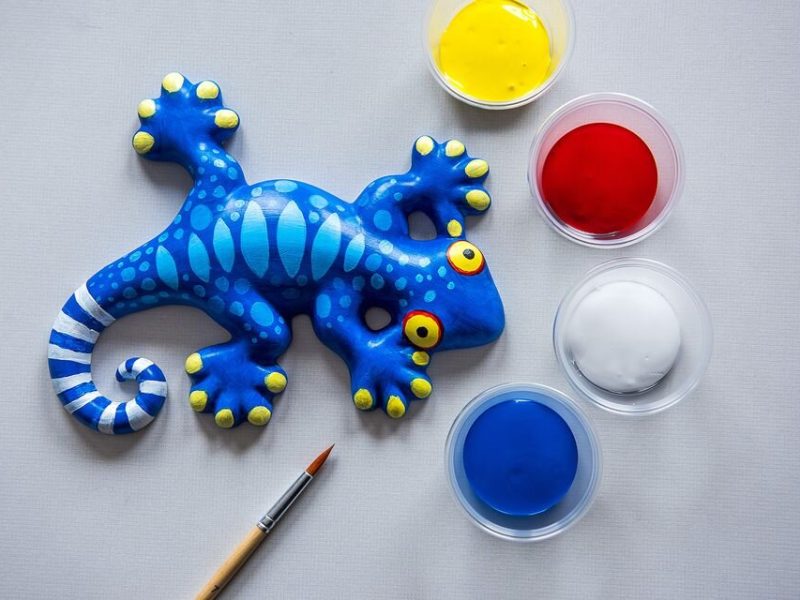 An art project that participants made in the Ann Arbor Art Center's summer art camp.