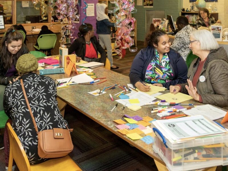 YpsiWrites' opening celebration in 2019.