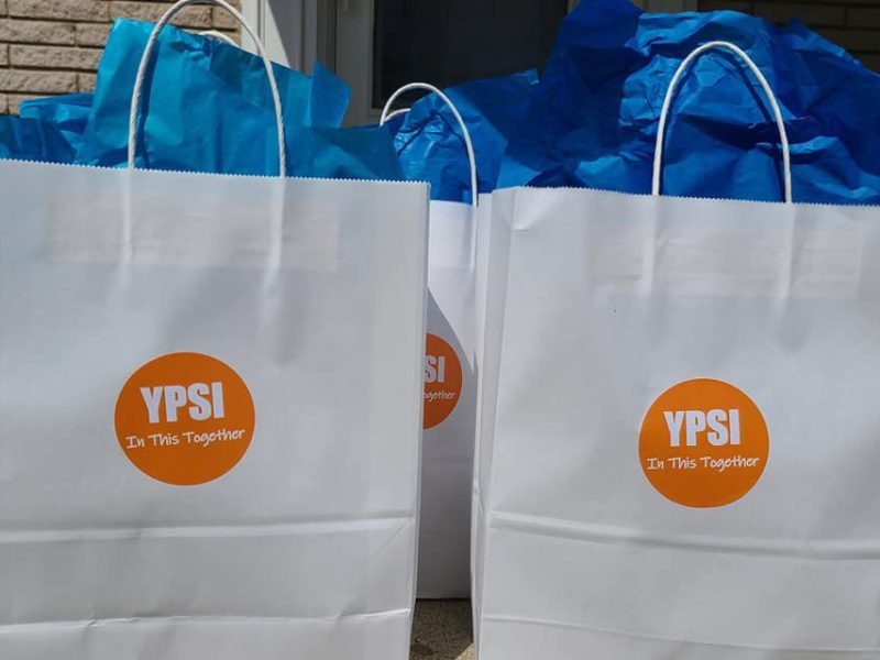 Self-care kits provided by YPSI: In This Together.