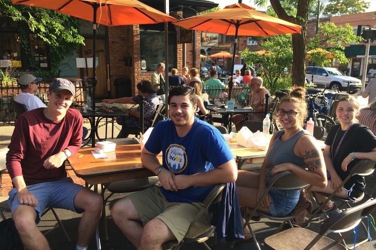 Interns at an event organized by Amy Cell Talent last year.